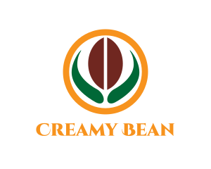 Coffee Bean Plant logo design