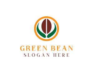 Coffee Bean Plant logo design