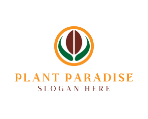 Coffee Bean Plant logo design