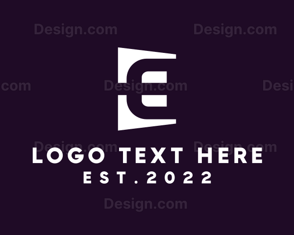 Electronic Technology Brand Letter E Logo