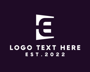 Brand - Electronic Technology Brand Letter E logo design