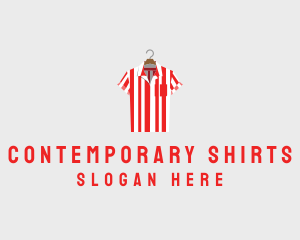 Striped Polo Shirt logo design