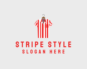 Striped Polo Shirt logo design