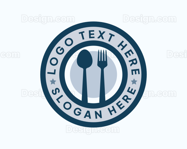 Restaurant Kitchen Utensils Logo