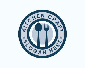 Restaurant Kitchen Utensils logo design