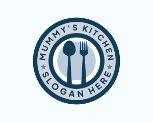 Restaurant Kitchen Utensils logo design