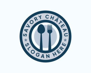 Restaurant Kitchen Utensils logo design