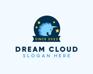 Cloud Unicorn Toy logo design