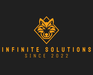 Fierce Diamond  Wolf  logo
