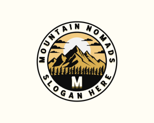 Mountain Climbing Exploration logo design