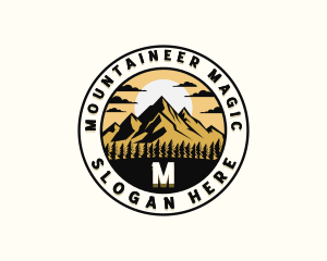 Mountain Climbing Exploration logo design