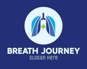 Blue Breathing Lungs logo