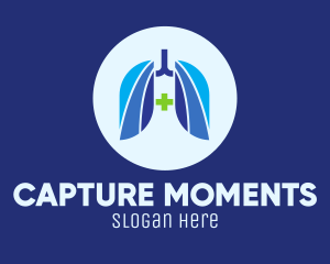 Blue Breathing Lungs logo