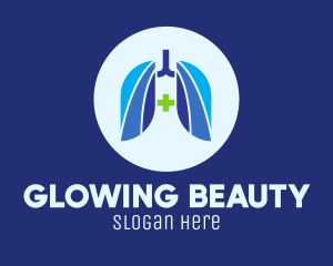 Blue Breathing Lungs logo