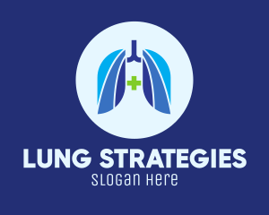 Blue Breathing Lungs logo