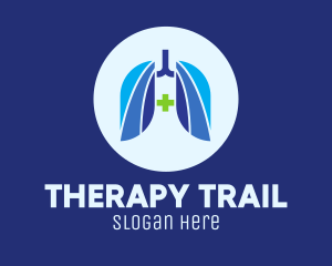 Blue Breathing Lungs logo