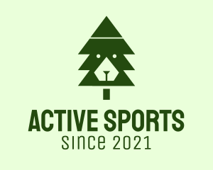 Green Pine Tree  logo