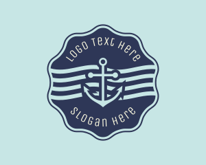 Anchor Maritime Courier Badge logo