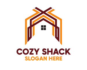 Orange Brown Housing logo design