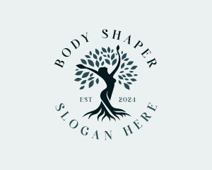 Environmental Woman Tree logo design