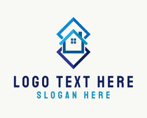 Real Estate Geometric House logo