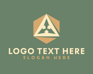 Generic Hexagon Triangle Arrow logo