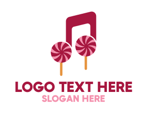 Lollipop Musical Note Logo