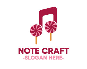 Lollipop Musical Note logo