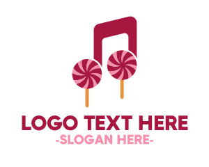 Note - Lollipop Musical Note logo design