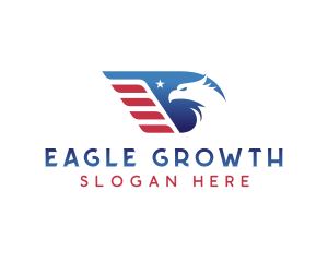 Political Patriot Eagle logo design