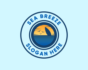 Sea Surfing Summer logo design