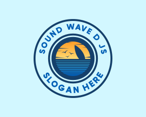 Sea Surfing Summer logo design