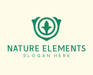 Natural Plant Sprout logo design