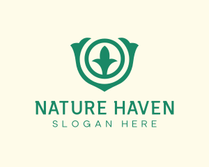 Natural Plant Sprout logo design