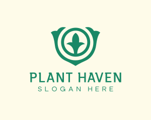 Natural Plant Sprout logo design