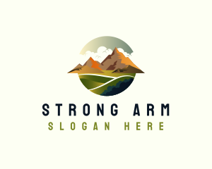 Mountain Trekking Adventure Logo