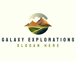 Mountain Trekking Adventure logo design