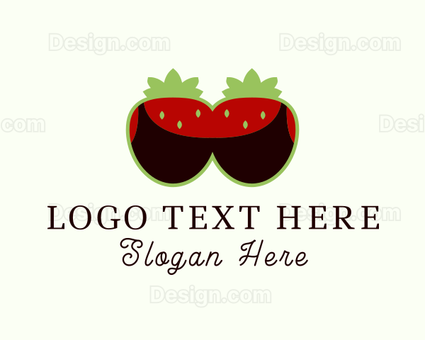 Strawberry Bra Lingerie Logo