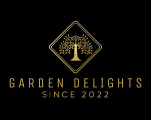 Golden Tree Forest logo design