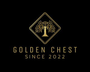 Golden Tree Forest logo design