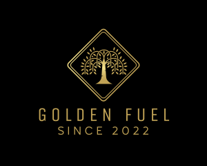 Golden Tree Forest logo design