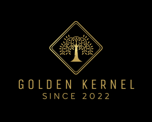 Golden Tree Forest logo design