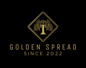 Golden Tree Forest logo design