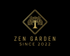 Golden Tree Forest logo design