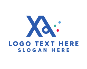 Modern Letter XA Monogram logo