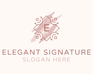 Elegant Fashion Watercolor logo design