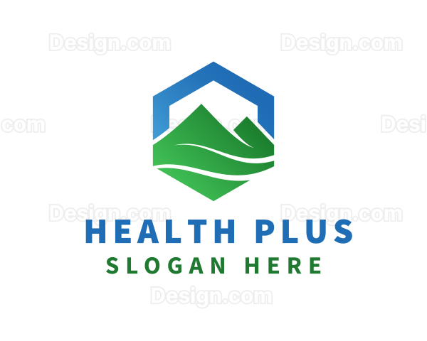 Mountain Peak Hexagon Logo