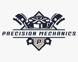 Mags Piston Mechanic logo design