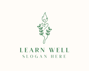 Eco Candle Wellness Spa logo design