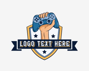 Twitch - Gaming Controller Shield logo design